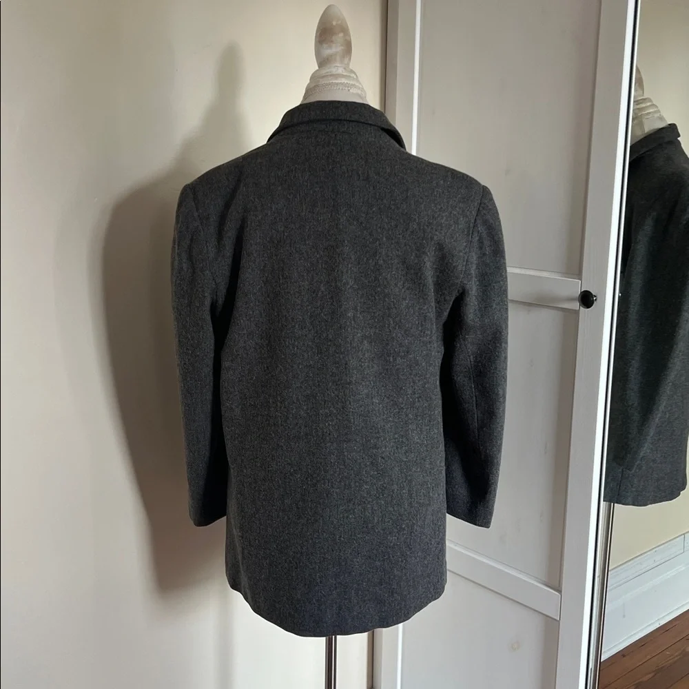 Vintage Block Island Petites by Marina Pappas Oversized Wool-Blend Blazer 4P